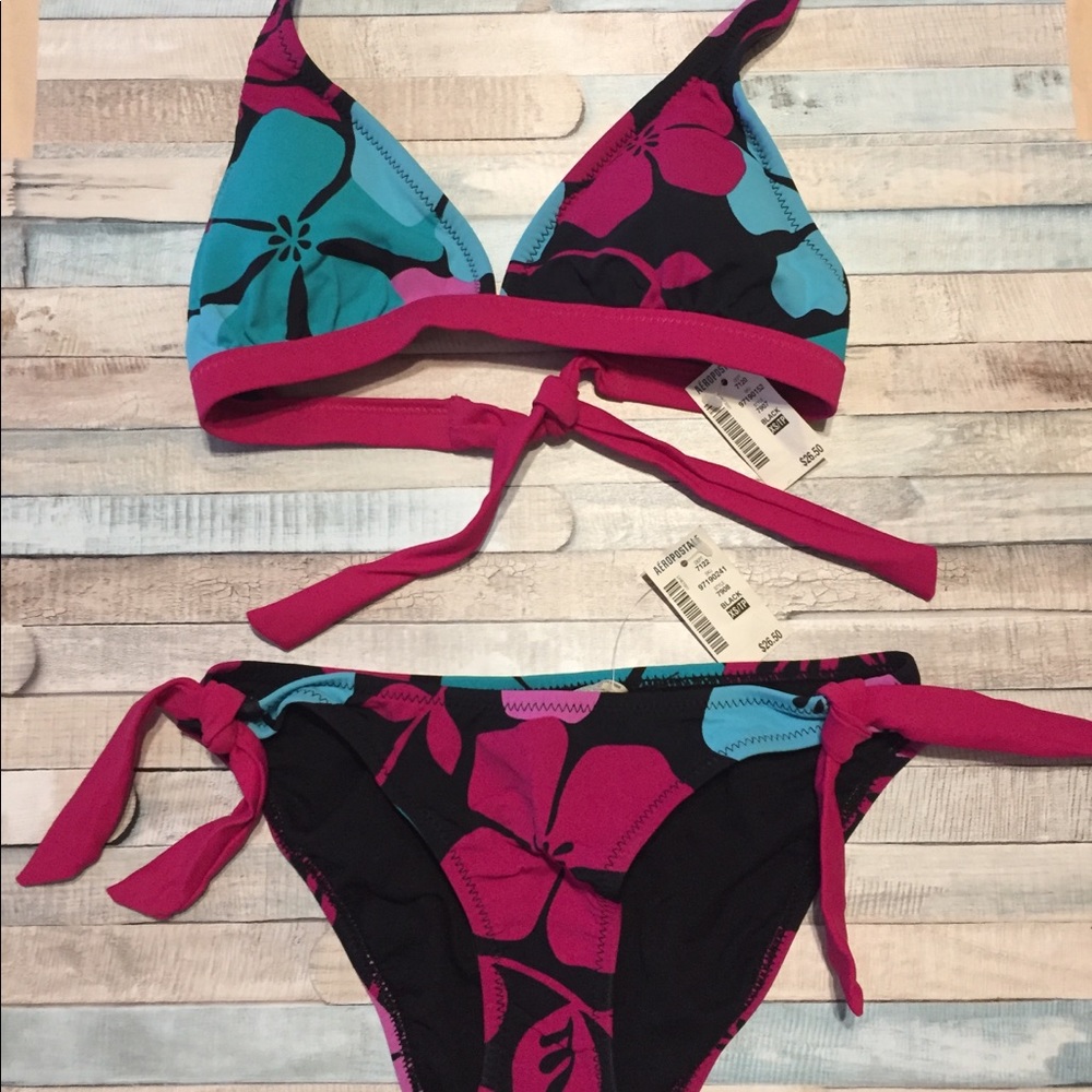 NWT Aeropostale Hawaiian Tropical Floral Bikini